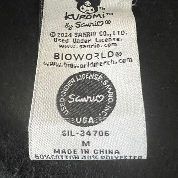 Sanrio Kuromi Womens Crewneck Sweater Black Size M - Picture 2 of 2